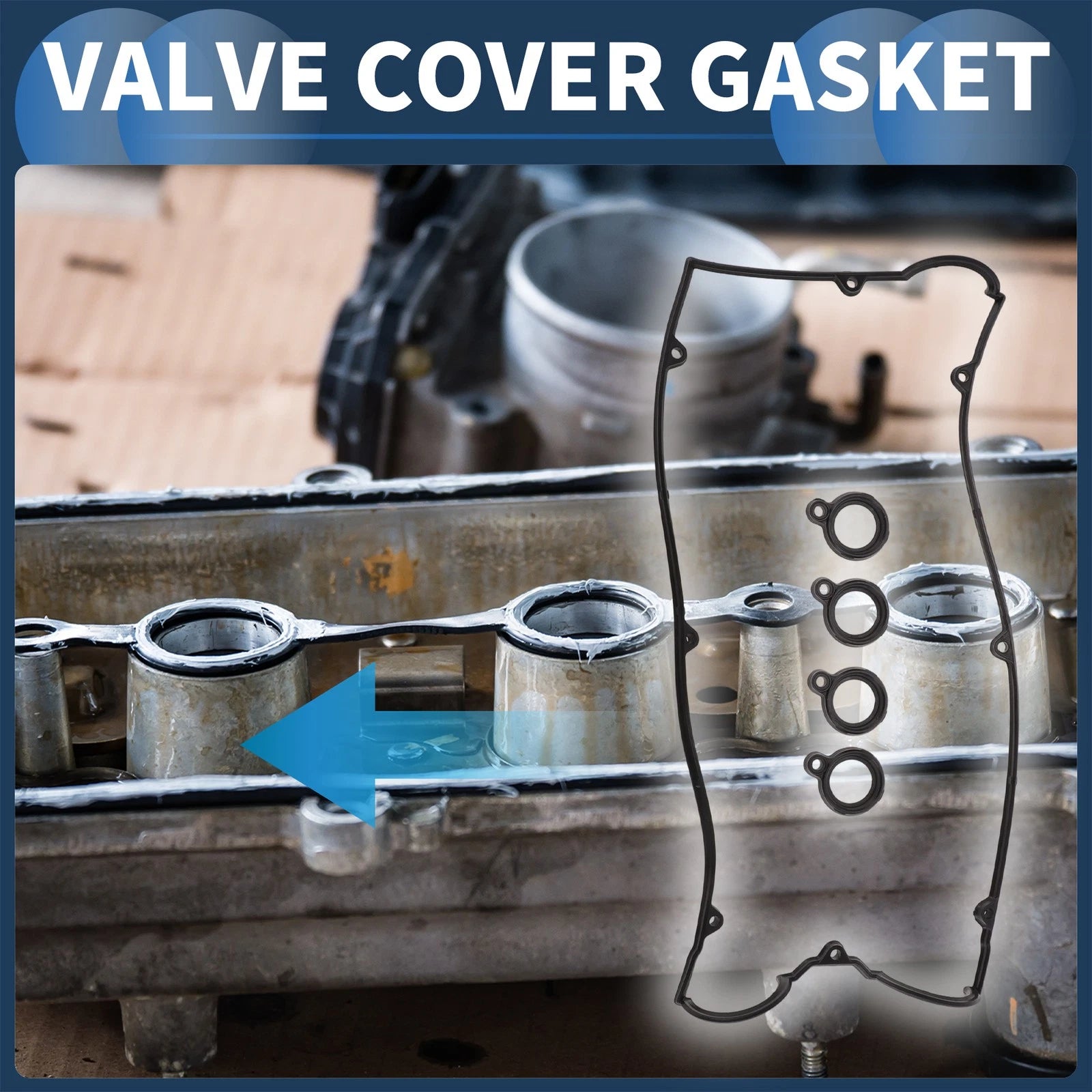 Valve Cover Gasket Set for Mitsubishi Lancer (1992–1993) MD194294