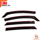 Black Weather Shield Window Visor Rain Guard for BYD Dolphin (2022-2024)