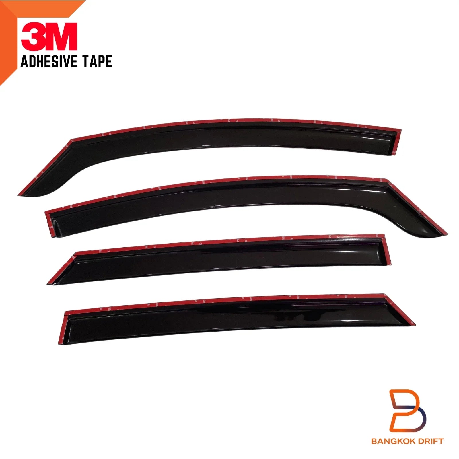 Black Weather Shield Window Visor Rain Guard for BYD Dolphin (2022-2024)