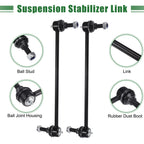 10pcs Front Suspension Kit Inner Outer Tie Rod End for Dodge Grand Caravan (2008–2020)