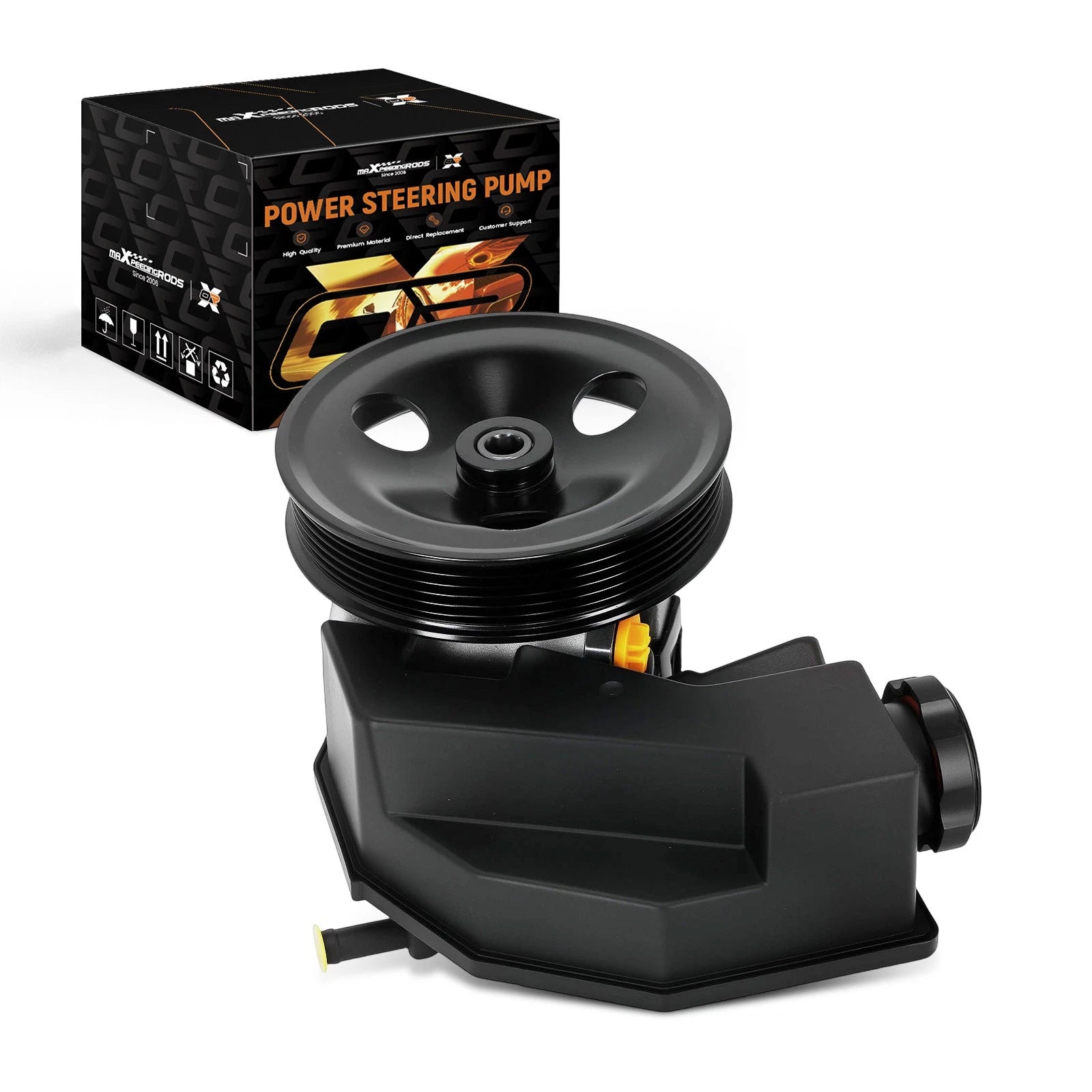 Power Steering Pump with Pulley & Reservoir for Jeep Grand Cherokee (1999–2000, 2004)