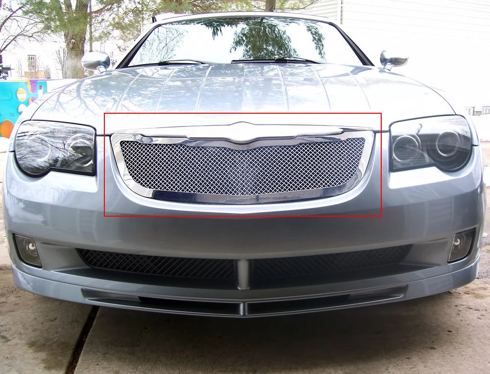 Stainless Chrome Mesh Grille Insert for Chrysler Crossfire (2004–2008)