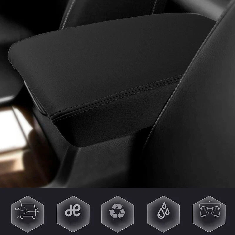 Leather Synthetic Center Console Armrest Cover for Acura TSX (2009–2014)