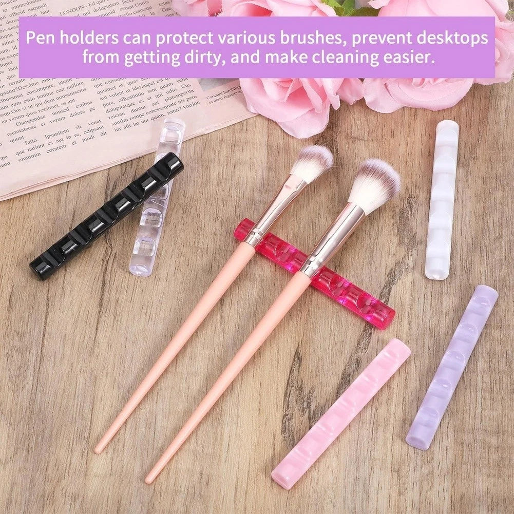 Nail Art Brush Holder 6 Slot Organizer Rack for Beauty Tools 8cm