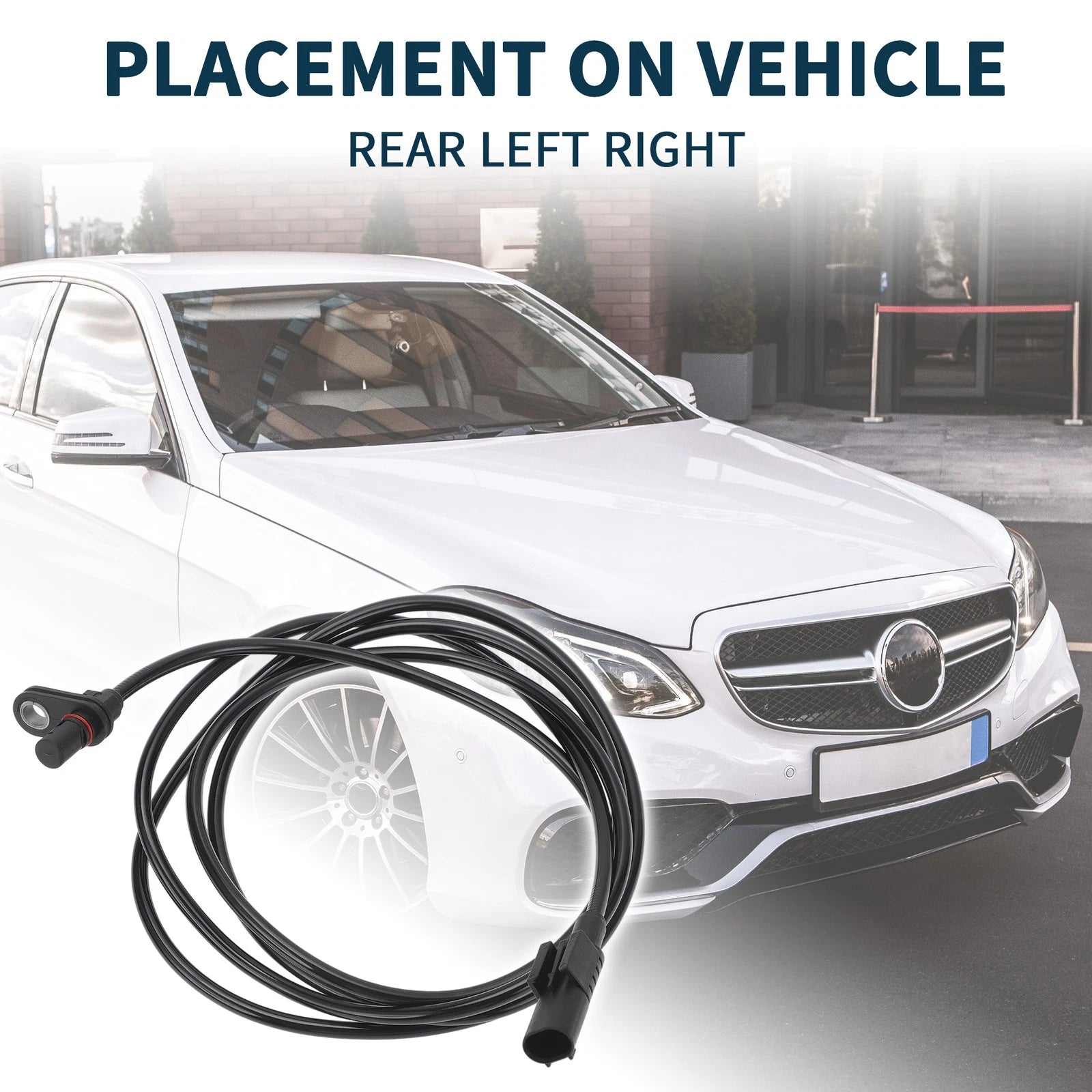 2X Rear ABS Wheel Speed Sensor for Mercedes-Benz Sprinter 2500 (2007–2018) No.A9065400117