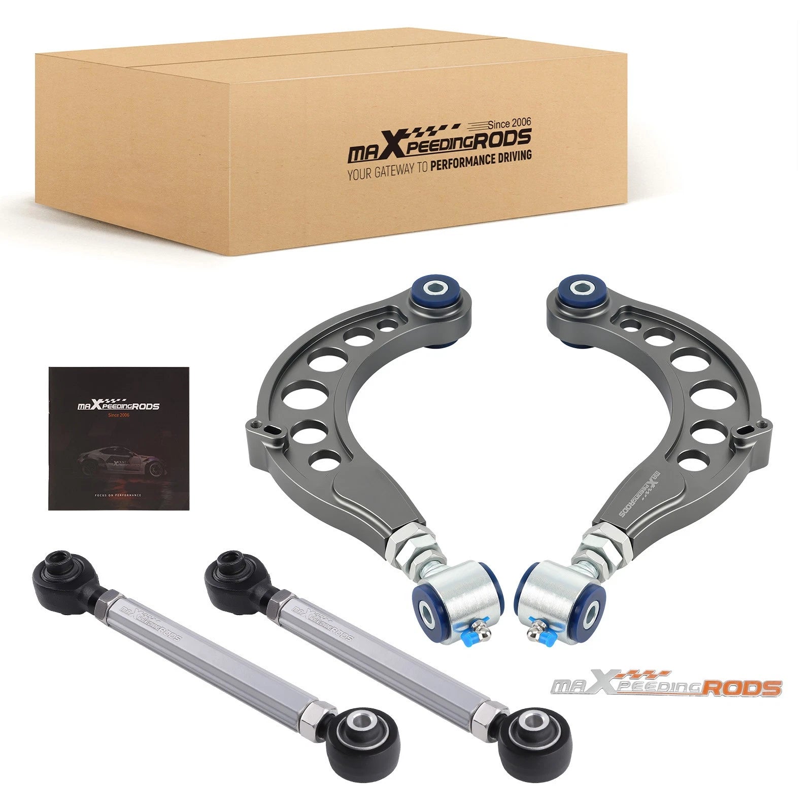 4X Rear Adjustable Camber Toe Arms Kit for Honda Accord (2018–2022)