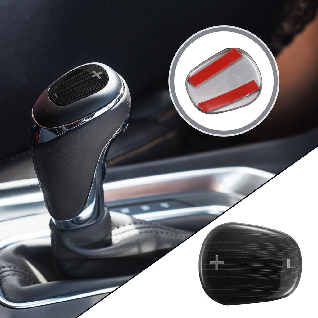 Gear Shift Knob Cover Sticker for Chevrolet Equinox (2018–2020) Black
