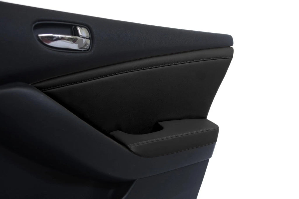 Front Door Panel Insert for Nissan Altima (2007–2012) - Black Synthetic Leather