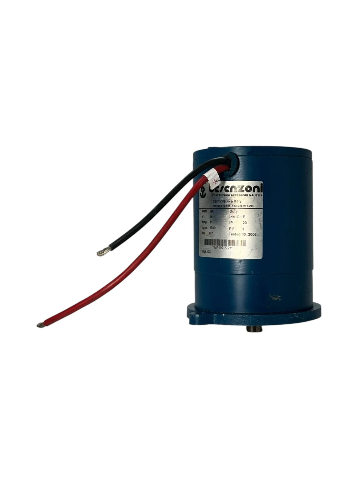 Electric Motor 24V 200W 11A for Besenzoni C.F.R. (OEM)