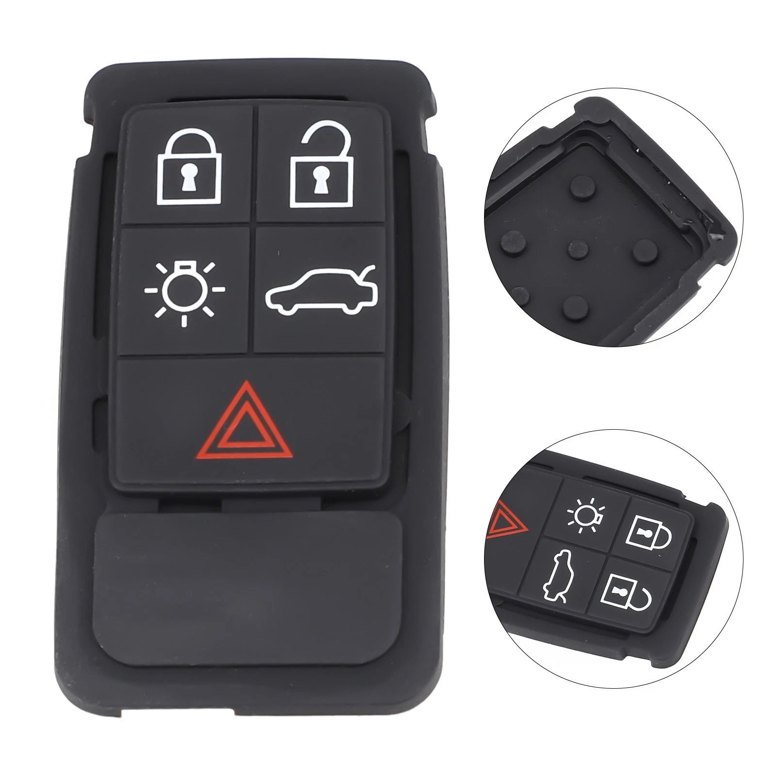 Rubber Button Pad for Volvo XC60 XC70 V70 S60 S80 (2008–2017)