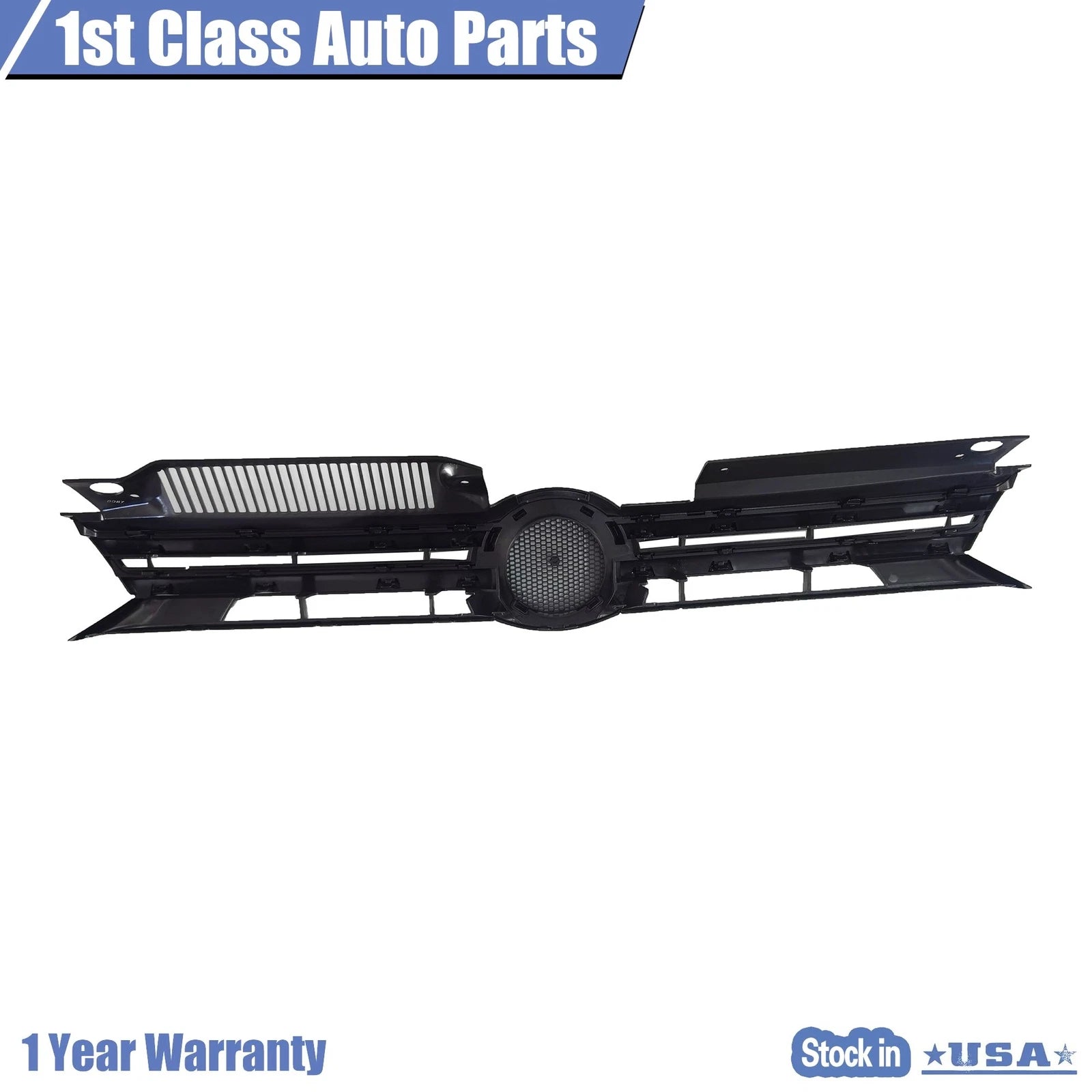 Front Sport Black Grille for Volkswagen Jetta Sedan (2011–2014)