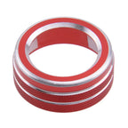 2 x Red CD Audio Switch Knob Rings for Nissan Teana Altima (2019-2020)