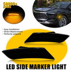 2X Front Side Marker Amber LED Lights for Chevy Blazer (2019–2024) & Cadillac XT5 (2017–2024)