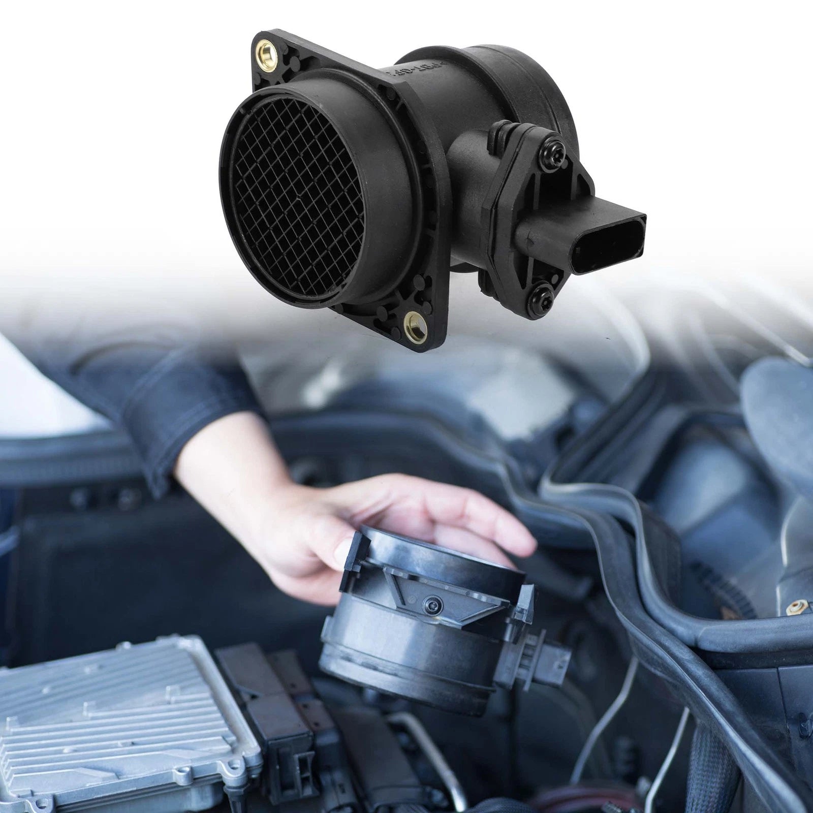 Mass Air Flow Sensor Assembly for BMW 1-Series E81 (2007–2011) No. 13621438687