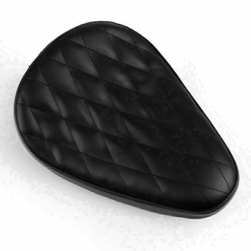 Diamond Leather Solo Saddle Seat for Chopper Bobber Custom SX CB 650 (1970–2023)