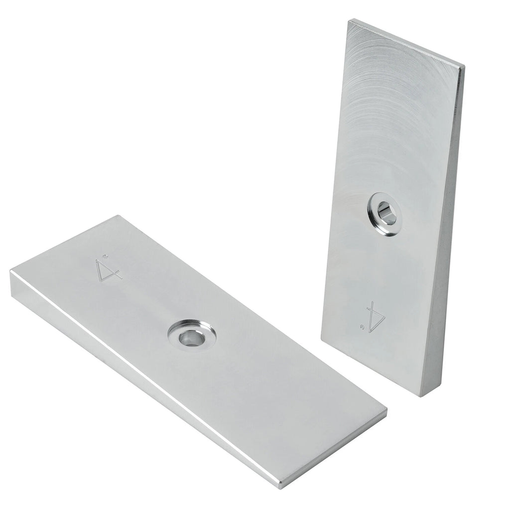Set of 2 Steel Pinion Angle Shims 2" Wide 4° for Universal Applications