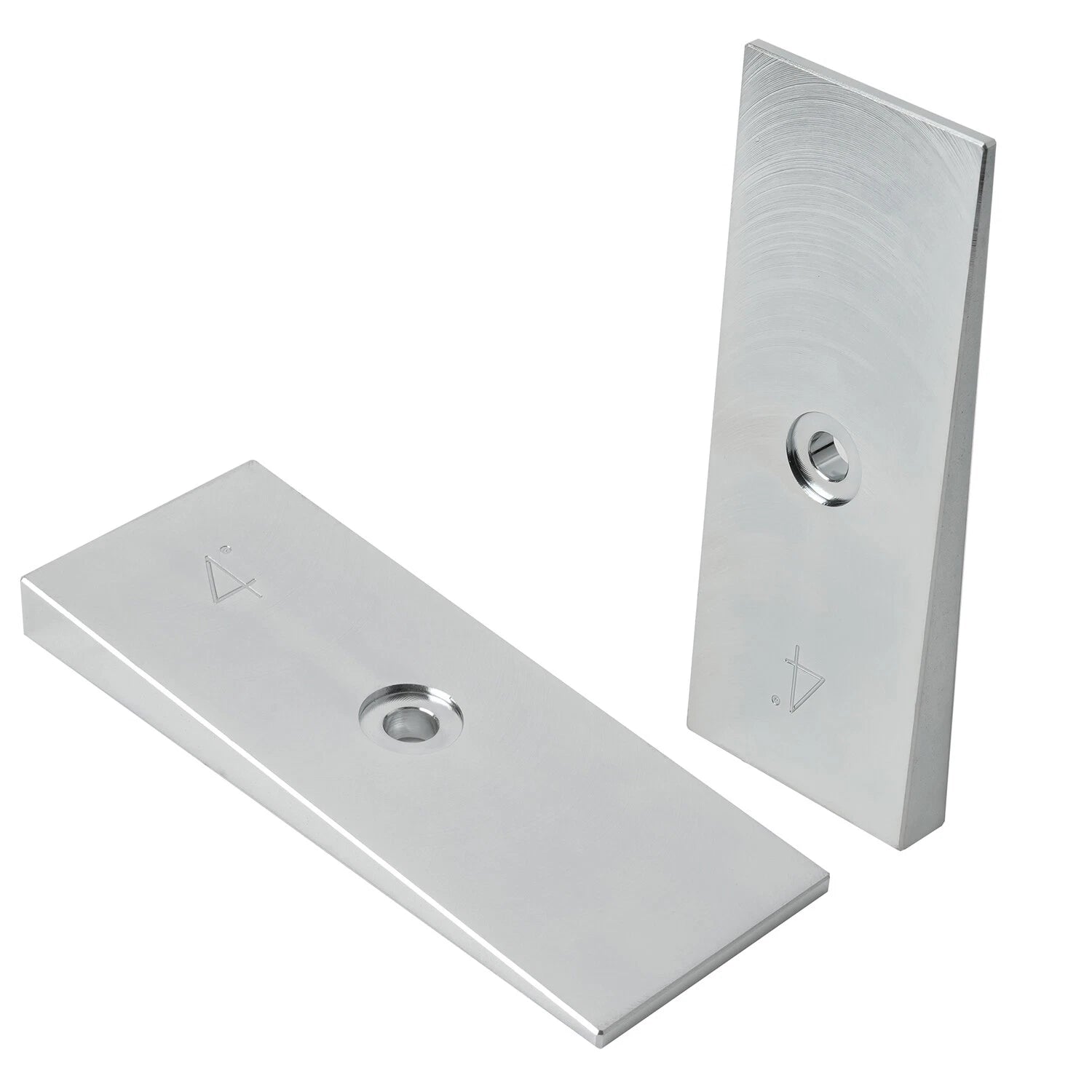 Set of 2 Steel Pinion Angle Shims 2" Wide 4° for Universal Applications