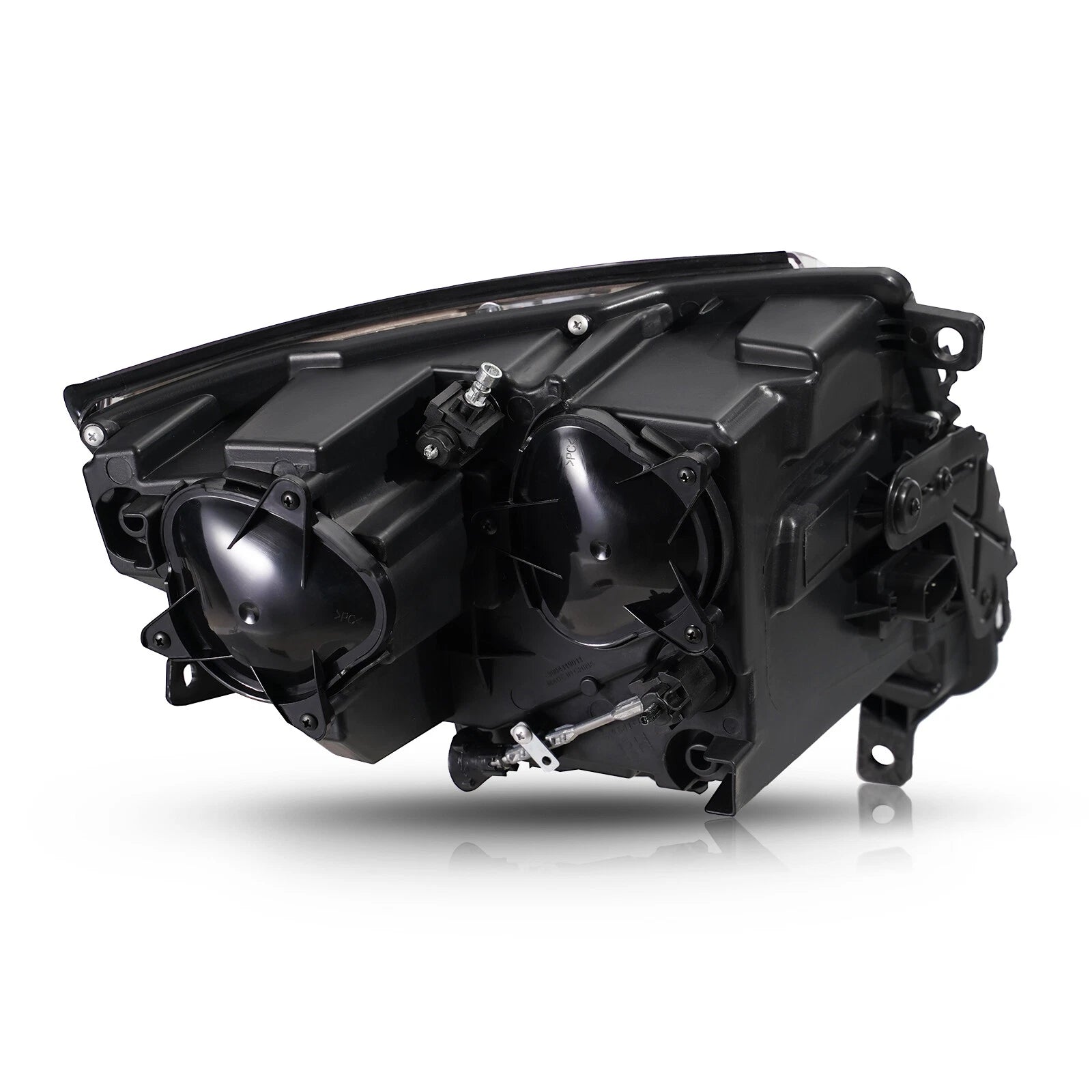Halogen Upgrade Headlights Black Conversion Pair for Cadillac CTS (2008–2014)