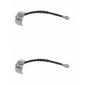 Set of 2 Front Brake Hydraulic Hoses for Dodge D100 D150 D250 D350 (1989)