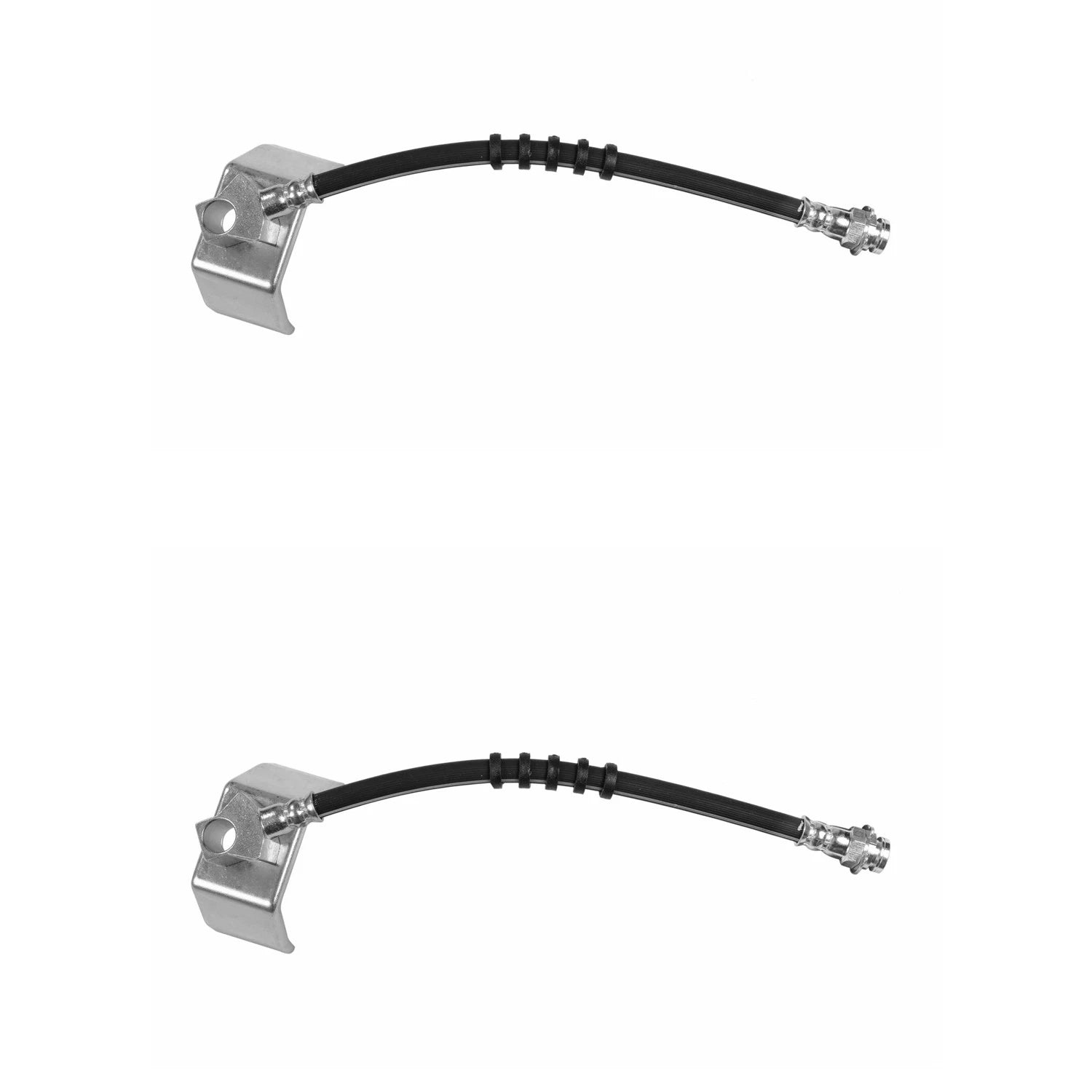 Set of 2 Front Brake Hydraulic Hoses for Dodge D100 D150 D250 D350 (1989)