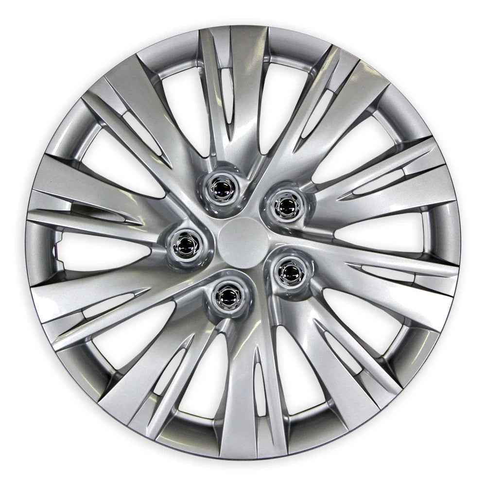 Wheel Cover Hubcaps Replacement 16 Inch Split Spoke Silver for Toyota Camry (2012–2014)