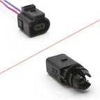 Ambient Air Temperature Sensor with 2-Pin Connector for Audi VW (-)