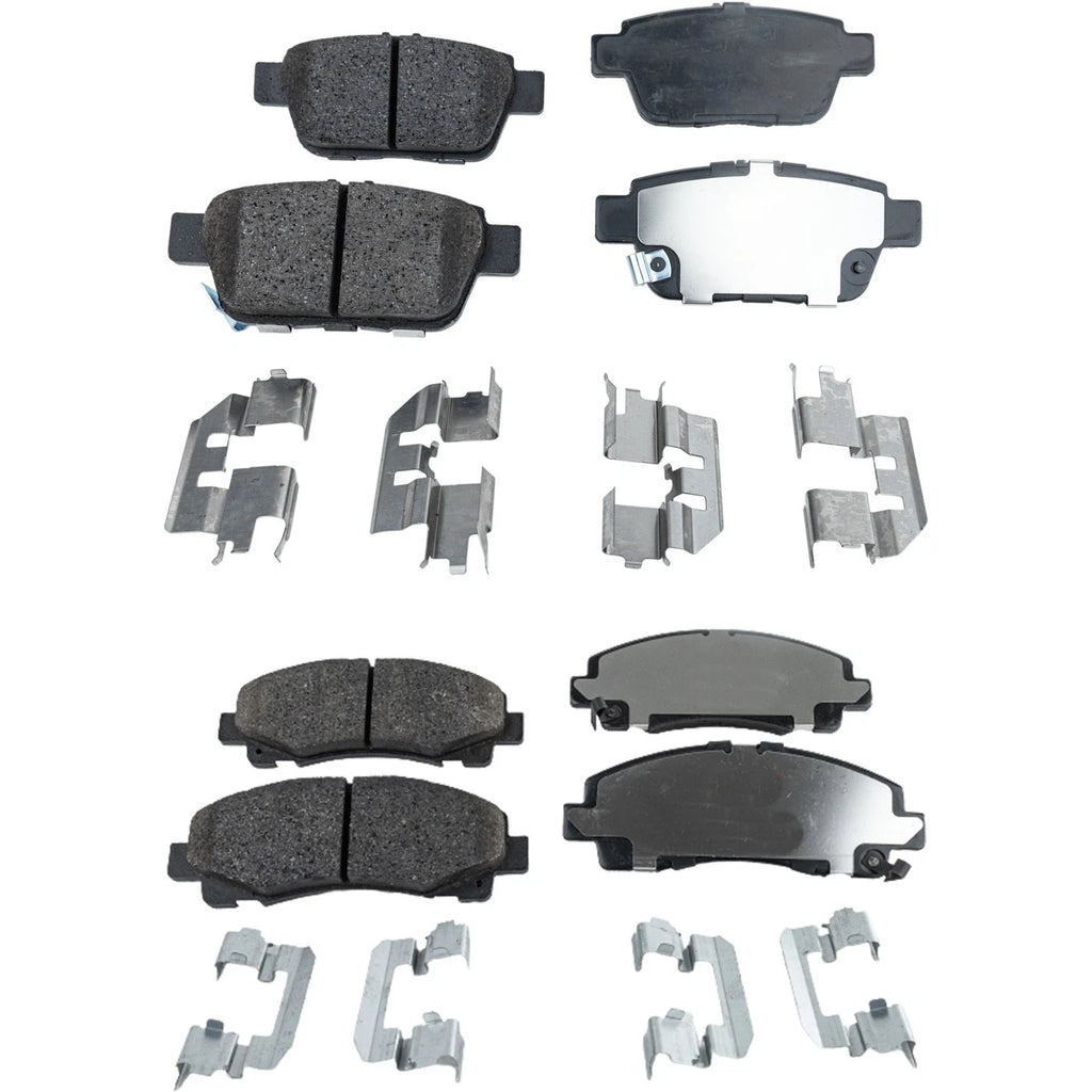 Set of 4 Ceramic Brake Pads for Honda Ridgeline (2006–2011)