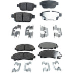 Set of 4 Ceramic Brake Pads for Honda Ridgeline (2006–2011)