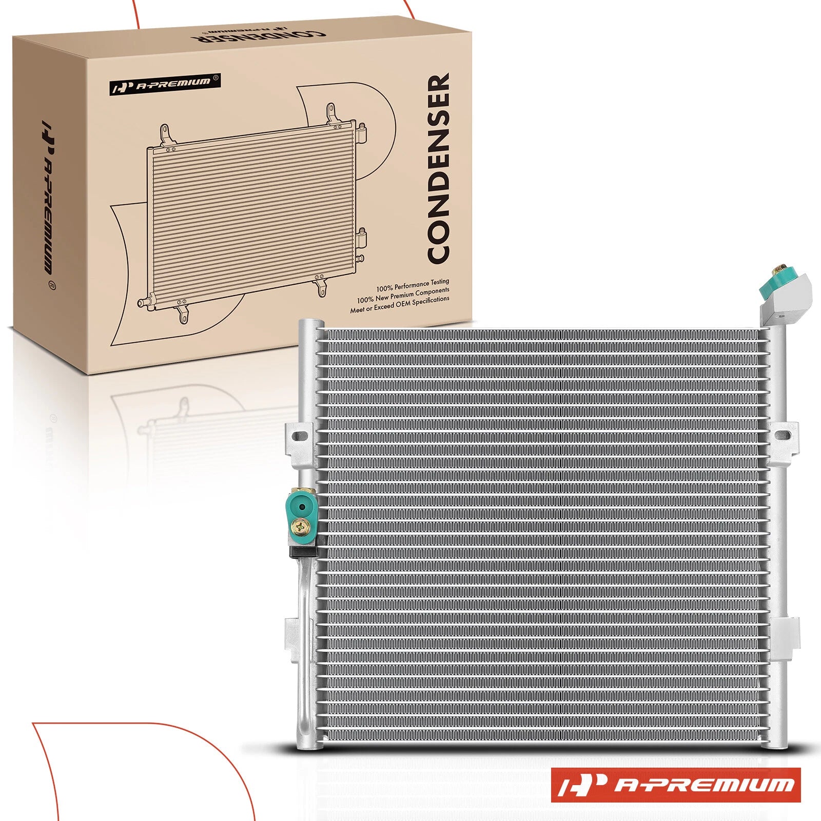 A/C Condenser with Bracket for Honda Civic/Civic del Sol (1994–1997)
