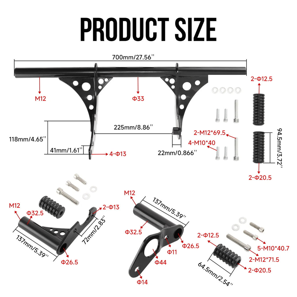 Crash Bar Set for Harley Softail (2018–Present) - Engine Guard & Passenger Peg
