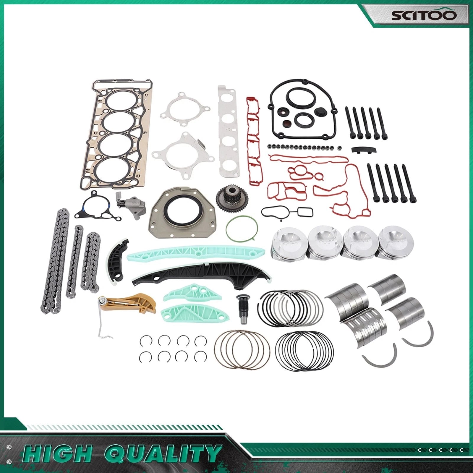 Engine Rebuild Set Φ23MM EA888 2.0T for VW Golf Jetta Tiguan Audi A4
