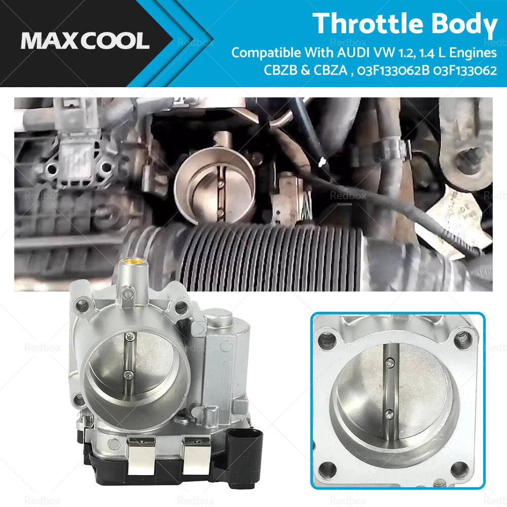 Throttle Body for Audi VW 1.2, 1.4 L (2003–2010) 03F133062B 03F133062