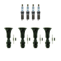 Set of 4 Denso Iridium Power Plugs & NGK Ignition Coil Boots for Equinox Regal (2010–2017)
