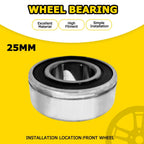 Front ABS Wheel Bearing Kit for Harley Bike 21" Wheels (W/ 25mm Inner Diameter)
