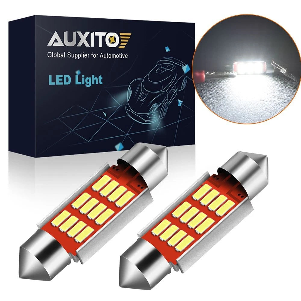 2X 36mm LED 239 SMD 272 C5W Number Plate Festoon Light Bulbs 12V