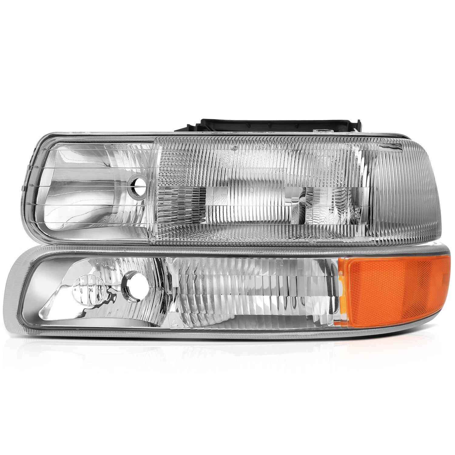 Headlight Assembly Pair for Chevrolet Silverado Tahoe (2000–2002)