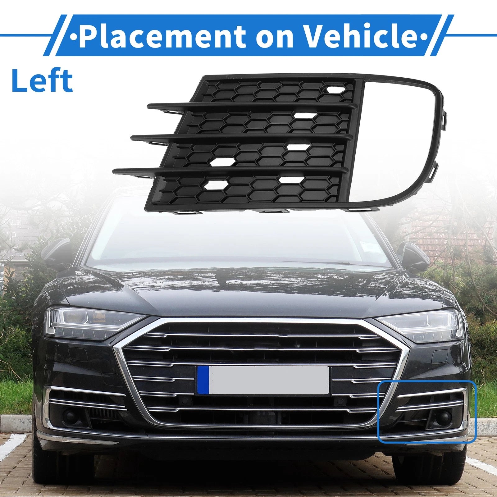 1 Pc Fog Light Grill for Volkswagen Tiguan (2013–2017) No. 5ND853665B