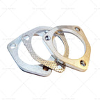 Exhaust Flange Plate Gasket 3" 76mm 3 Bolt Stainless Steel Universal Kit