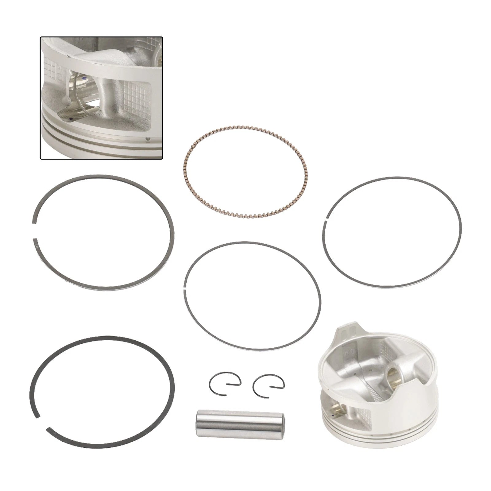 Piston Rings Set 86.5mm for Honda Rancher TRX420TE TRX420FM (2007–2018)