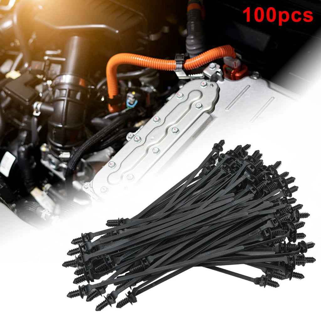 100 Piece Nylon Wire Tie Straps for Cable Organization