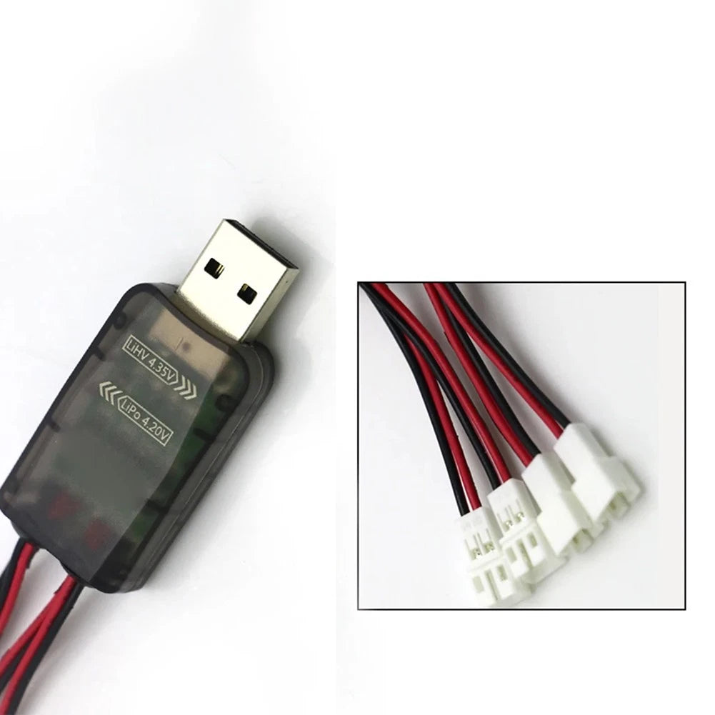 USB Battery Charger for CX405 (1S RC Batteries) - 4 Independent Channels