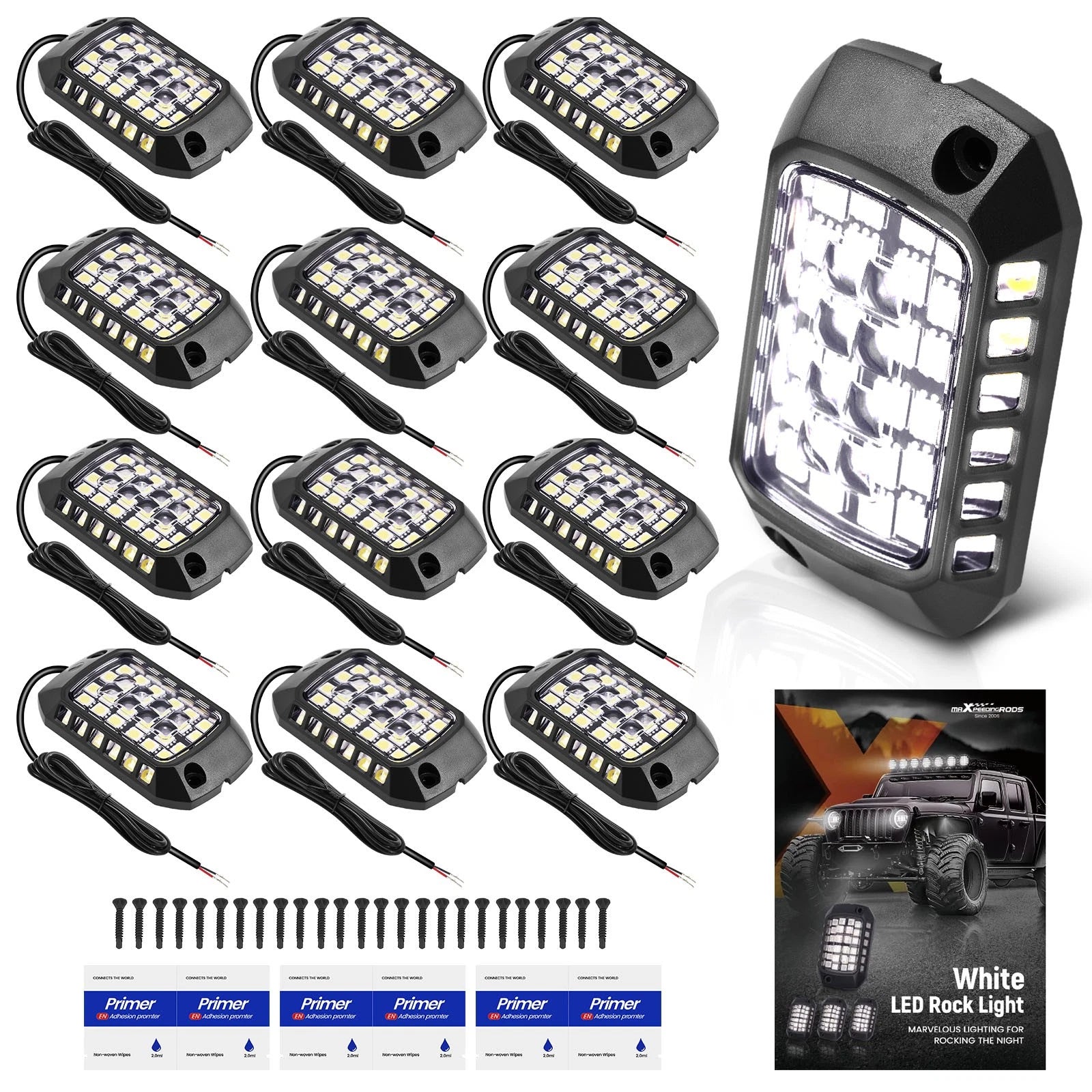 2X LED Rock Lights for Offroad Pickup Truck (YYYY–YYYY)