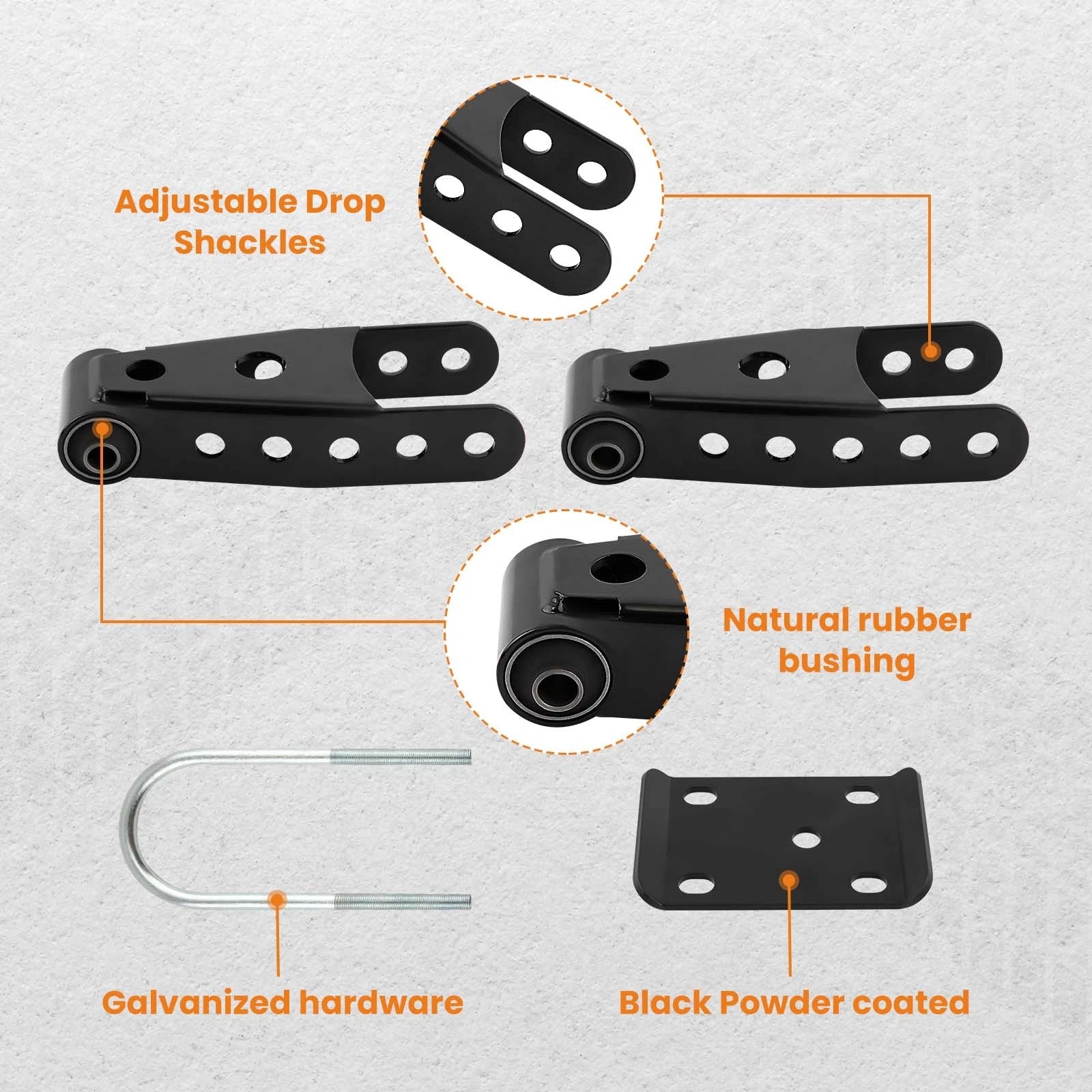 Rear Axle Relocators Lowering Flip Kit for Dodge Ram 1500 2WD (2002–2008)