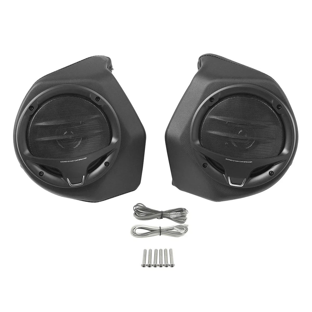 6.5" Black King Trunk Luggage Speakers for Harley Touring Street Glide (14-24)