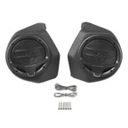 6.5" Black King Trunk Luggage Speakers for Harley Touring Street Glide (14-24)