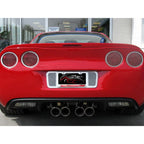 Laser Mesh Tail Light Grilles Polished Stainless Steel for Chevy Corvette (2005–2013)