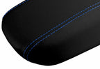 Leather Console Lid Armrest Cover for Dodge Dart (2013–2016) Blue Stitch