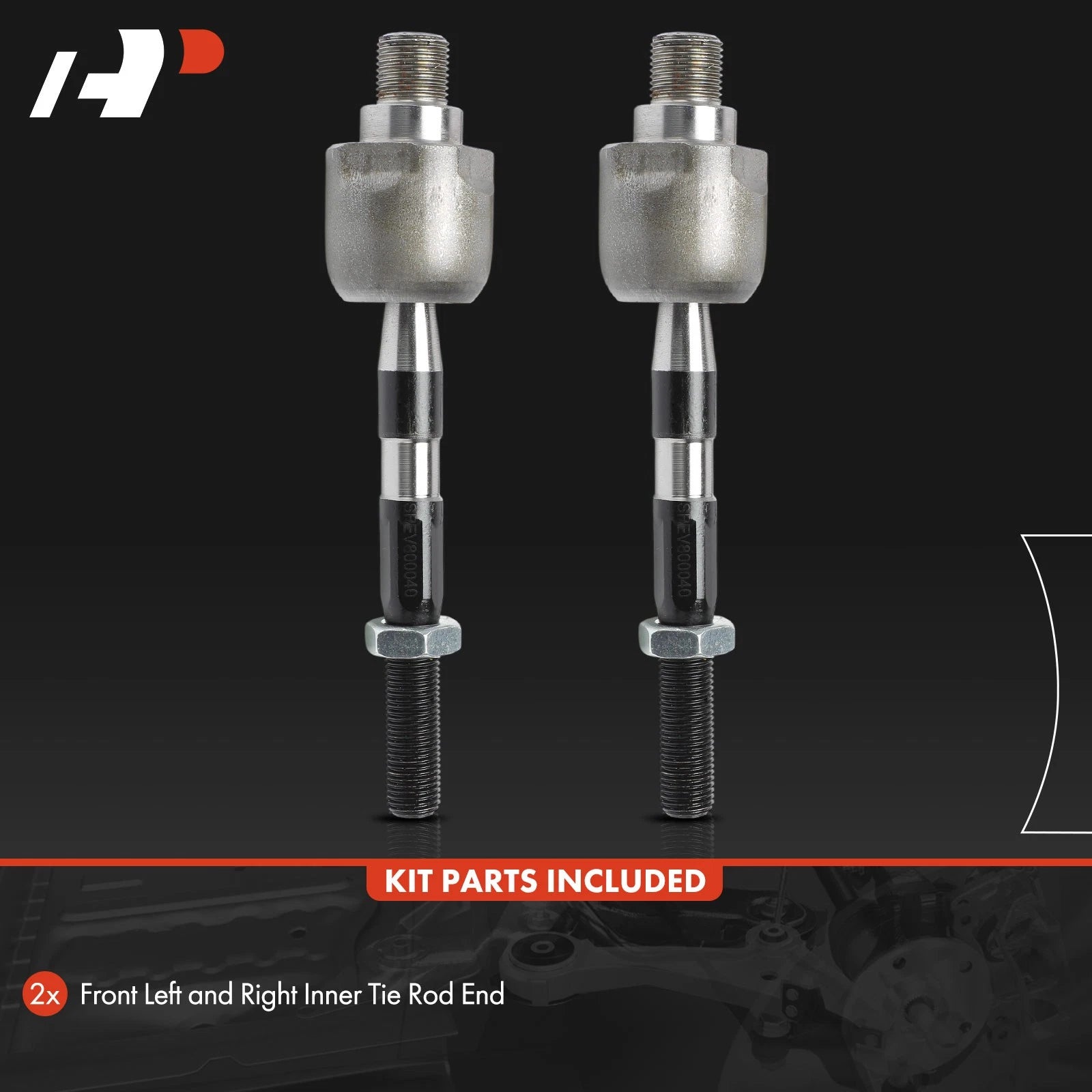 2X Front Inner Tie Rod Ends for Kia Sorento (2003-2009)