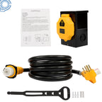 15FT 50 Amp Generator Extension Cord with NEMA 14-50P for Generators