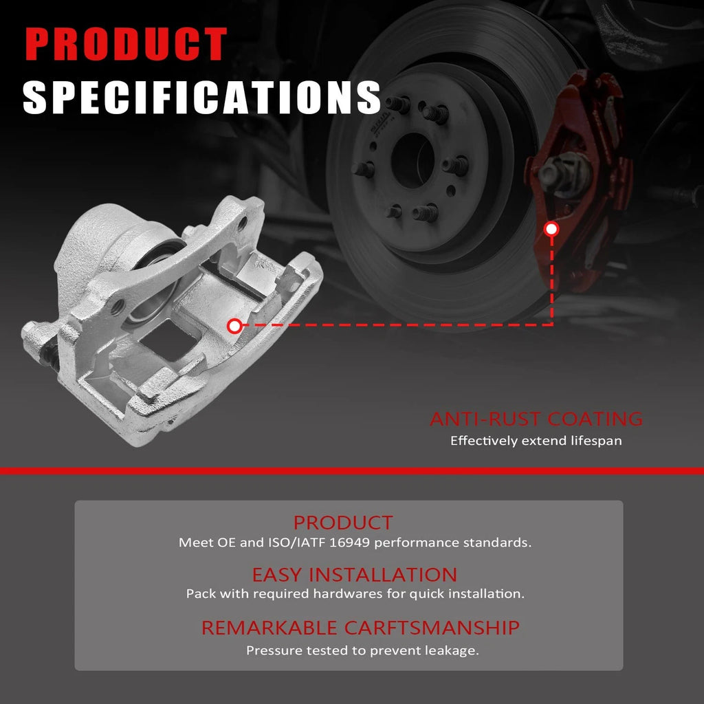 2X Front Disc Brake Calipers for Nissan Murano (2015–2022)